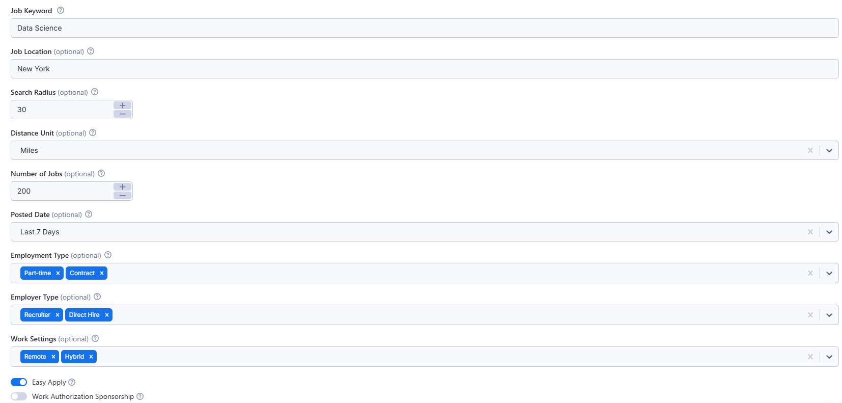 Dice Jobs Scraper Results